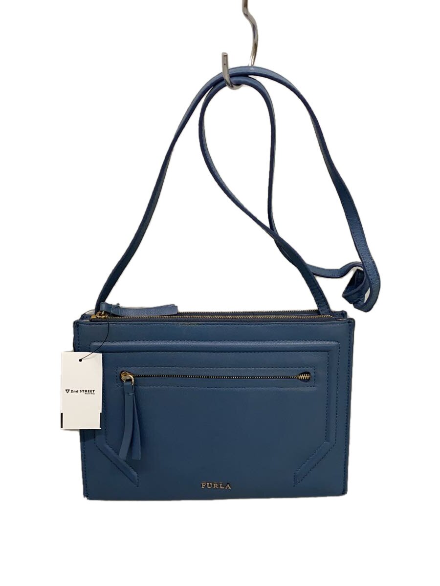 Furla - 【中古】FURLA◆ショルダーバッグ/--/BLU【バッグ】