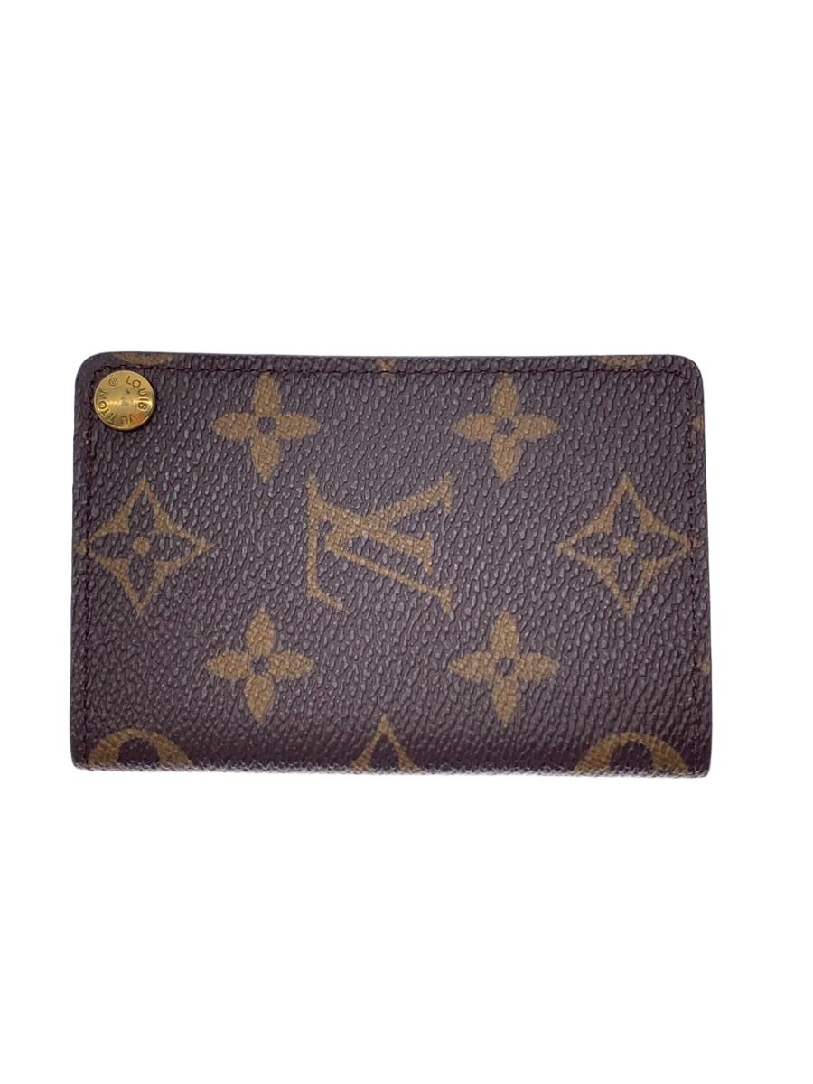 Rakuten - 【中古】LOUIS VUITTON◆ポルト・カルト・クレディ・プレッシオン_モノグラム・キャンバス/レザー/BRW/メンズ【服飾雑貨他】