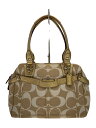 【中古】COACH◆ハンドバッグ/シグネチャー/キャンバス/BEG/総柄/13286【バッグ】(4)