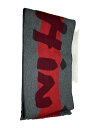 【中古】LOUIS VUITTON◆マフラー/ウール/GRY/メンズ/402336【服飾雑貨他】