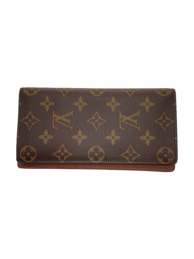 【中古】LOUIS VUITTON◆ポルト・フォイユ・ブラザ_モノグラム・キャンバス_BRW/PVC/BRW/レディース【服飾雑貨他】 【中古】LOUIS VUITTON◆ポルト・フォイユ・ブラザ_モノグラム・キャンバス_BRW/PVC/BRW/レディース【服飾雑貨他】