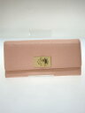 【中古】FURLA◆CONTINENTAL WALLET/ターンロック/長財布/レザー/ピンク/レディース/PCV0ACO///【服飾雑貨他】