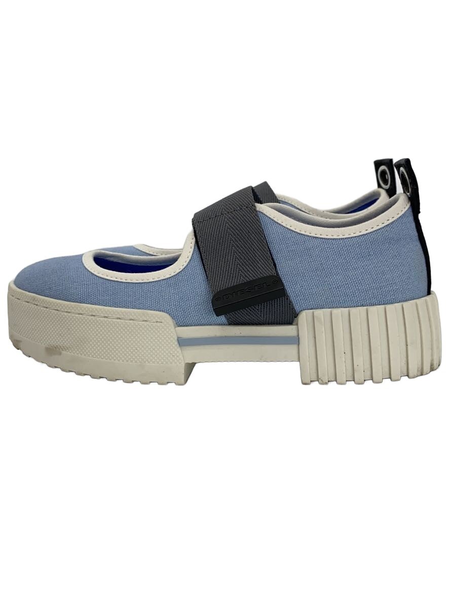 【中古】DIESEL◆ローカットスニーカー/23cm/BLU/キャンバス【シューズ】