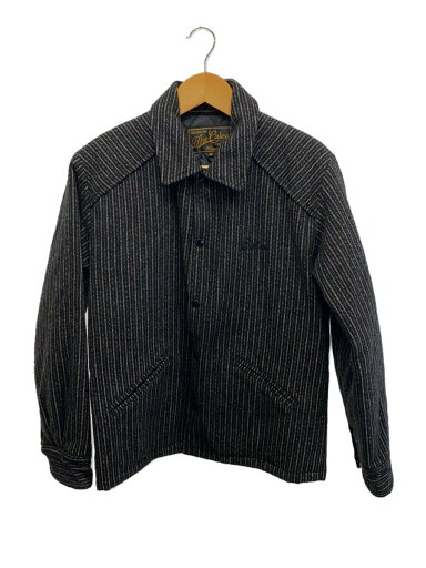 【中古】CALEE◆ジャケット/M/ウール/GRY/ストライプ【メンズウェア】 【中古】CALEE◆ジャケット/M/ウール/GRY/ストライプ【メンズウェア】