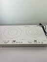 【中古】NITORI◆IH調理器・電気コンロ IHクッキングヒーター 2口 YN201 WH ホワイト(8971697)【家電・ビジュアル・オーディオ】