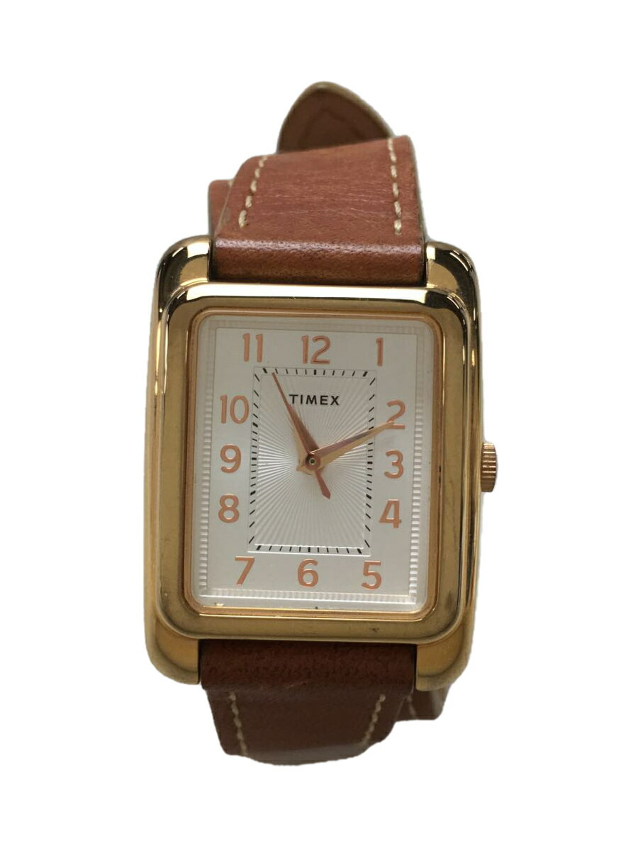 【中古】TIMEX◆クォーツ腕時計/アナ