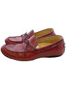 【中古】REGAL◆ローファー/26cm/RED/レザー/954R【シューズ】
