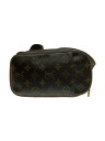 【中古】LOUIS VUITTON◆ポシェット・ガンジュ_モノグラム・キャンバス_BRW/PVC/BRW/総柄【バッグ】