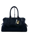 【中古】BALLY◆ボストンバッグ/レザー/BLK【バッグ】
