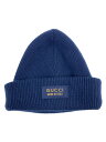 【中古】GUCCI◆ニットキャップ/--/ウール/NVY/メンズ/772562//【服飾雑貨他】