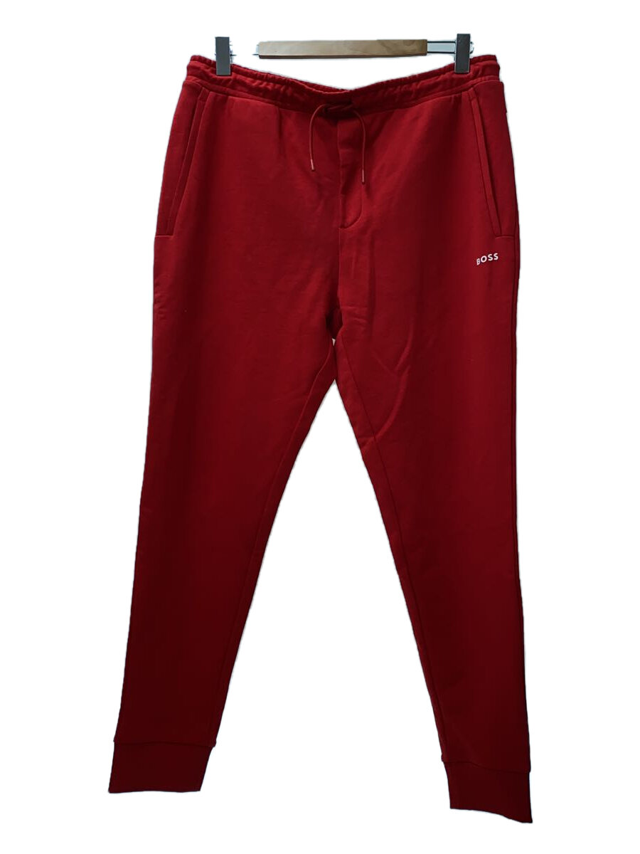 【中古】HUGO BOSS◆ボトム/XL/コットン/RED【メンズウェア】