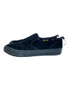 【中古】COMME des GARCONS HOMME PLUS◆スリッポン/ローカットスニーカー/内側ボーダー/26cm/ブラック【シューズ】(4)