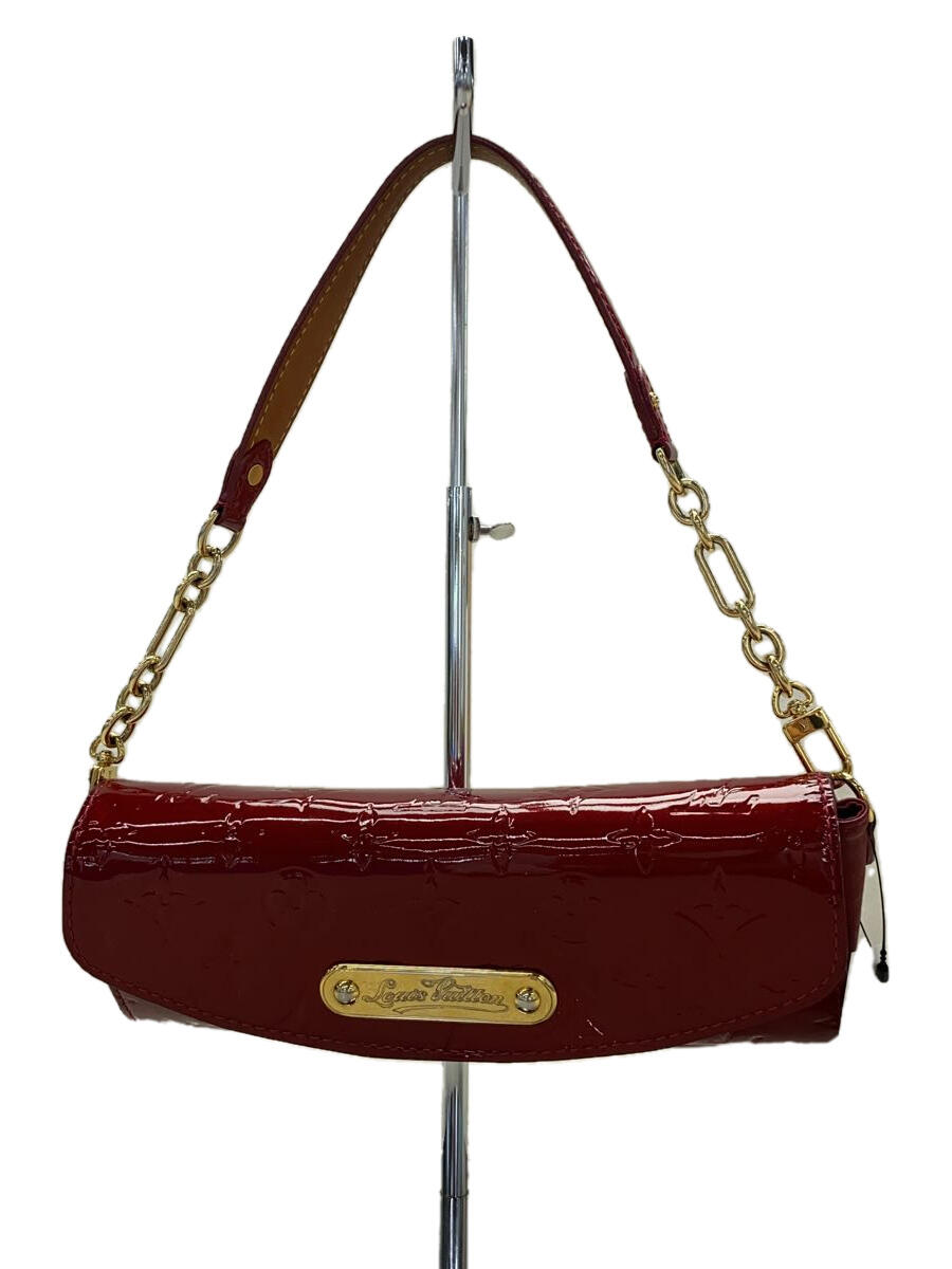 【中古】LOUIS VUITTON◆サンセット・ブルバード_モノグラム・ヴェルニ_RED/エナメル/RED【バッグ】