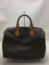 【中古】LOUIS VUITTON◆2)スピーディ30_モノグラム・キャンバス_BRW/PVC/BRW【バッグ】