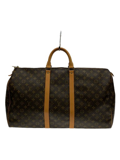 【中古】LOUIS VUITTON◆キーポル55_モノグラム・キャンバス_BRW/PVC/BRW【バッグ】 【中古】LOUIS VUITTON◆キーポル55_モノグラム・キャンバス_BRW/PVC/BRW【バッグ】
