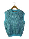 【中古】TTT_MSW◆ニットベスト(薄手)/L/コットン/BLU/総柄/TTT-2023SS-KT11/Diamond Knit P【メンズウェア】(4)