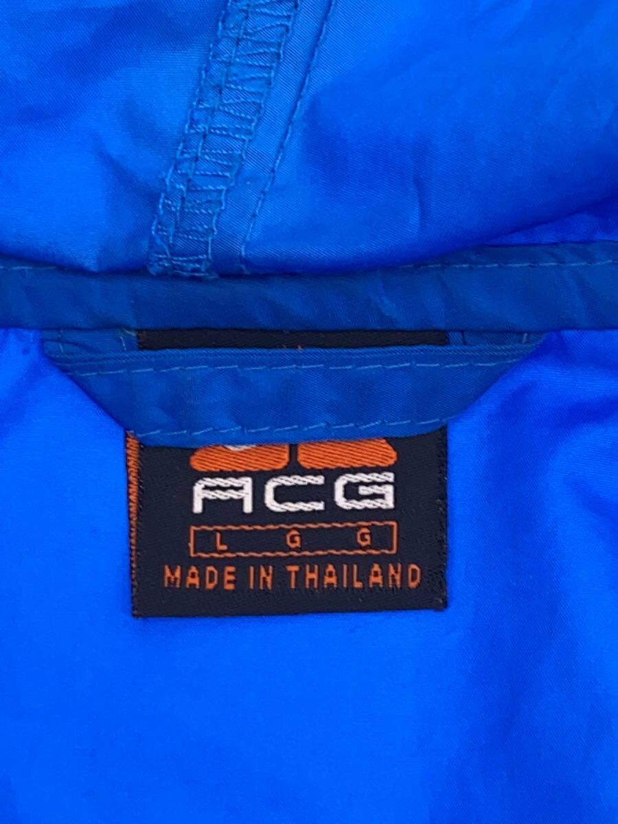 【中古】NIKE ACG◆90S/アノラックパーカー/ナイロンジャケット/L/ポリエステル/BLU【メンズウェア】