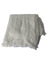 【中古】ASAUCE MELER◆リネンシルクストール/レーヨン/WHT/無地/レディース//【服飾雑貨他】(4)