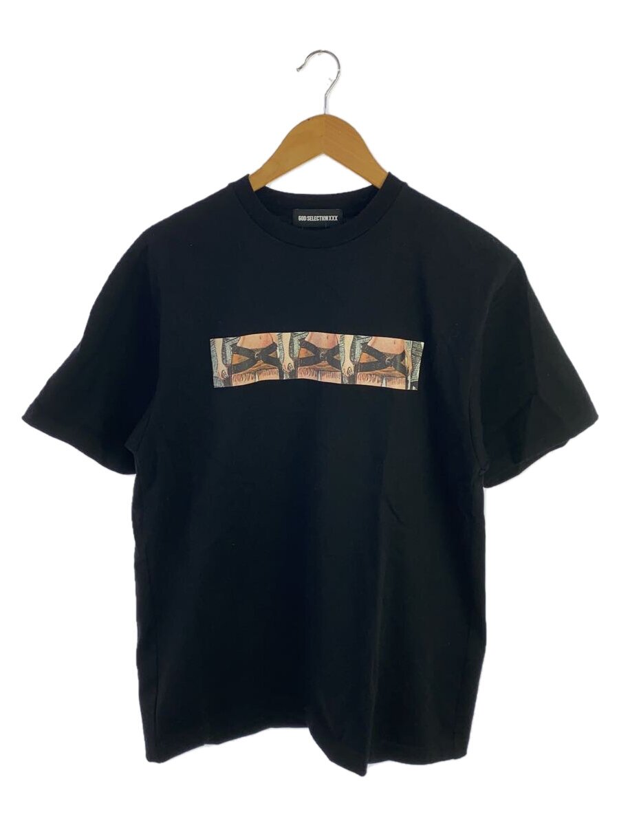 【中古】GOD SELECTION XXX◆Tシャツ/M/コットン/BLK/プリント/GX-S23-ST-09【メンズウェア】