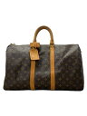 【中古】LOUIS VUITTON◆キーポル・バンドリエール45_モノグラム・キャンバス_BRW/PVC/BRW【バッグ】