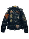 【中古】MONCLER◆ダウンジャケット/1/ナイロン/BLK/K2 SPECIAL/廃番【メンズウェア】