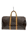 【中古】LOUIS VUITTON◆キーポル・バンドリエール50_モノグラム・キャンバス_BRW/PVC/BRW//【バッグ】