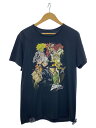 【中古】JOJO/ジョジョの奇妙な冒険/3部/プリントタグ/Tシャツ/L/コットン/BLK【メンズウェア】