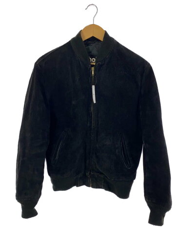 【中古】Schott◆USA製/ブルゾン/38/スウェード/BLK【メンズウェア】 【中古】Schott◆USA製/ブルゾン/38/スウェード/BLK【メンズウェア】