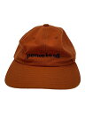 【中古】STANDARD CALIFORNIA◆18SS/peace to all CANVAS CAP/ロゴ刺繍キャップ/FREE/キャンバス/オレンジ【服飾...