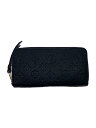 【中古】LOUIS VUITTON◆ジッピー・ウォレット_モノグラム・アンプラント_BLK/牛革/BLK/メンズ【服飾雑貨他】
