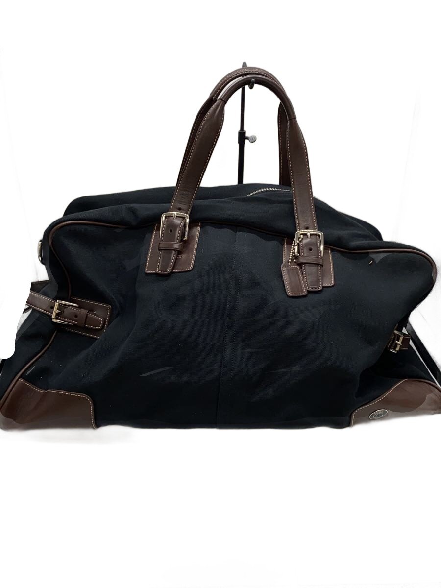 【中古】COACH◆ボストンバッグ/キャンバス/BLK/D3L-5043【バッグ】