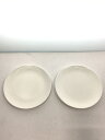 【中古】WEDGWOOD◆プレート/2点セット/WHT/ホワイト/大皿/ボーンチャイナ/【キッチン用品】