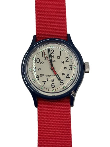 【中古】TIMEX◆腕時計/アナログ/--/WHT/RED/tw2u84300【服飾雑貨他】 【中古】TIMEX◆腕時計/アナログ/--/WHT/RED/tw2u84300【服飾雑貨他】