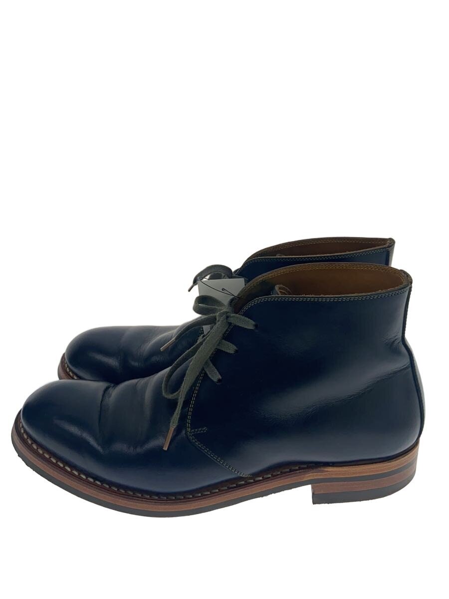 【中古】moto◆K/LONG CHUKKA BOOTS/チャッカブーツ/1/BLK/レザー/1402【シューズ】