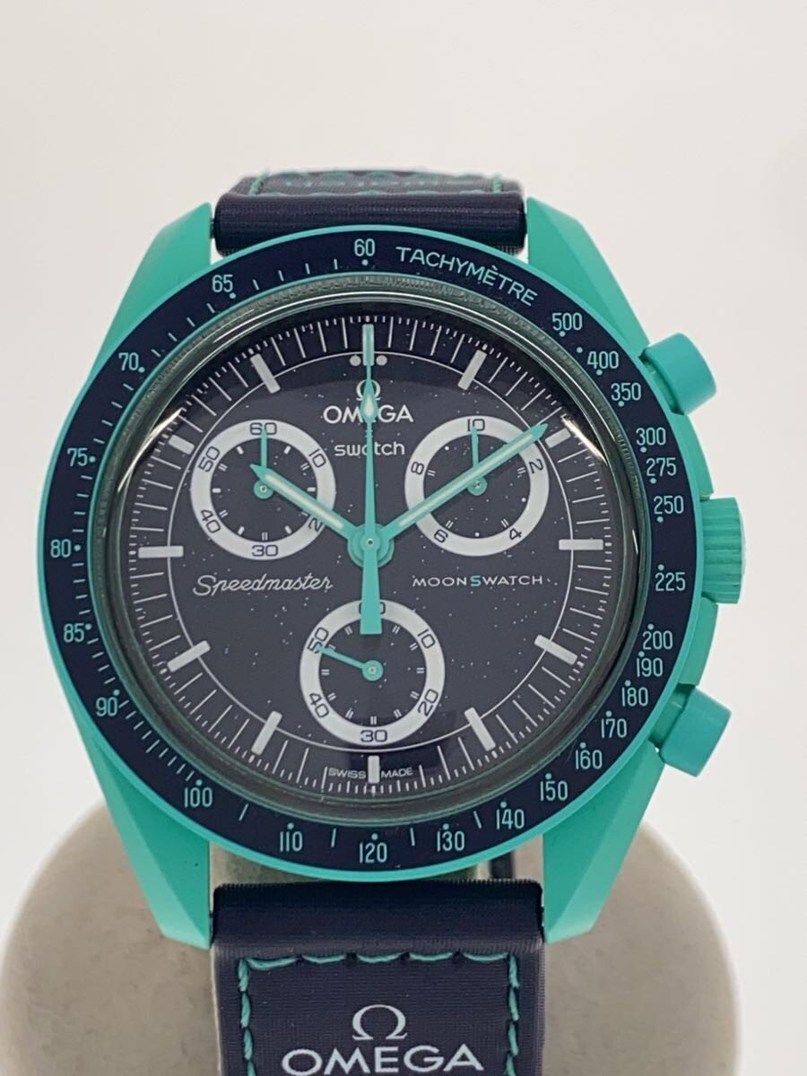 【中古】SWATCH◆クォーツ腕時計/アナログ/--/NVY/NVY【服飾雑貨他】