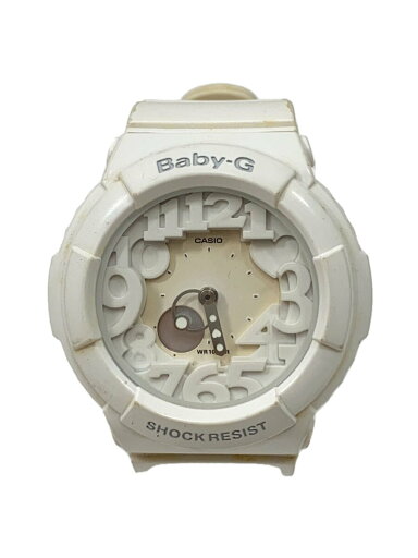 【中古】CASIO◆クォーツ腕時計・Baby-G/デジアナ/ラバー/WHT/WHT/SS【服飾雑貨他】 【中古】CASIO◆クォーツ腕時計・Baby-G/デジアナ/ラバー/WHT/WHT/SS【服飾雑貨他】