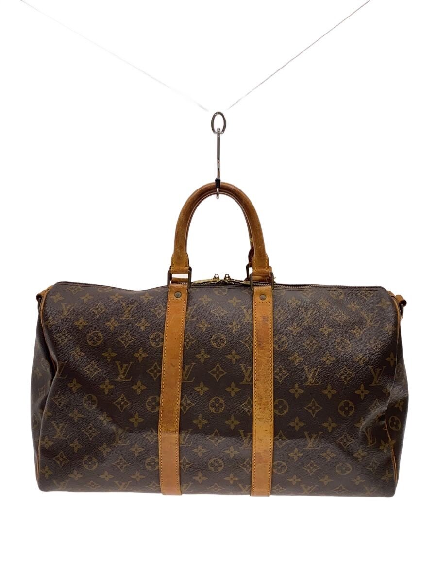 Boston Bags - 【中古】LOUIS VUITTON◆キーポル45_モノグラム・キャンバス/PVC/BRW【バッグ】