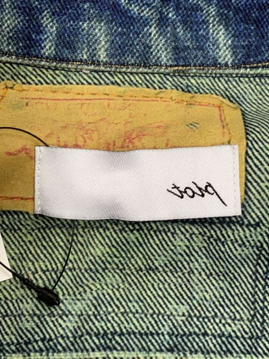 【中古】TOLQ◆転写ヴィンテージデニムジャケット/2/コットン/IDG/23-2101【メンズウェア】