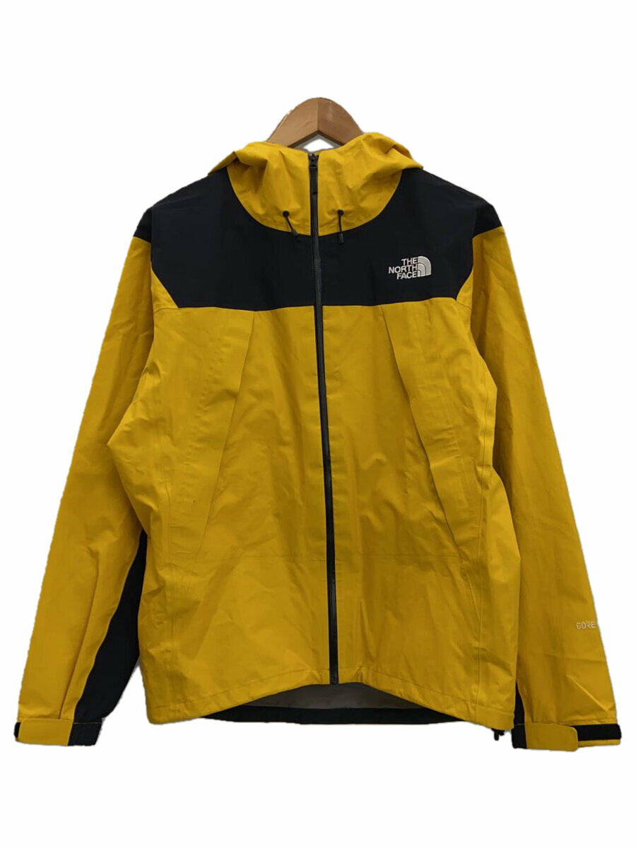 【中古】THE NORTH FACE◆CLIMB LIGHT JACKET_クライムライトジャケット/M/ナイロン/YLW【メンズウェア】