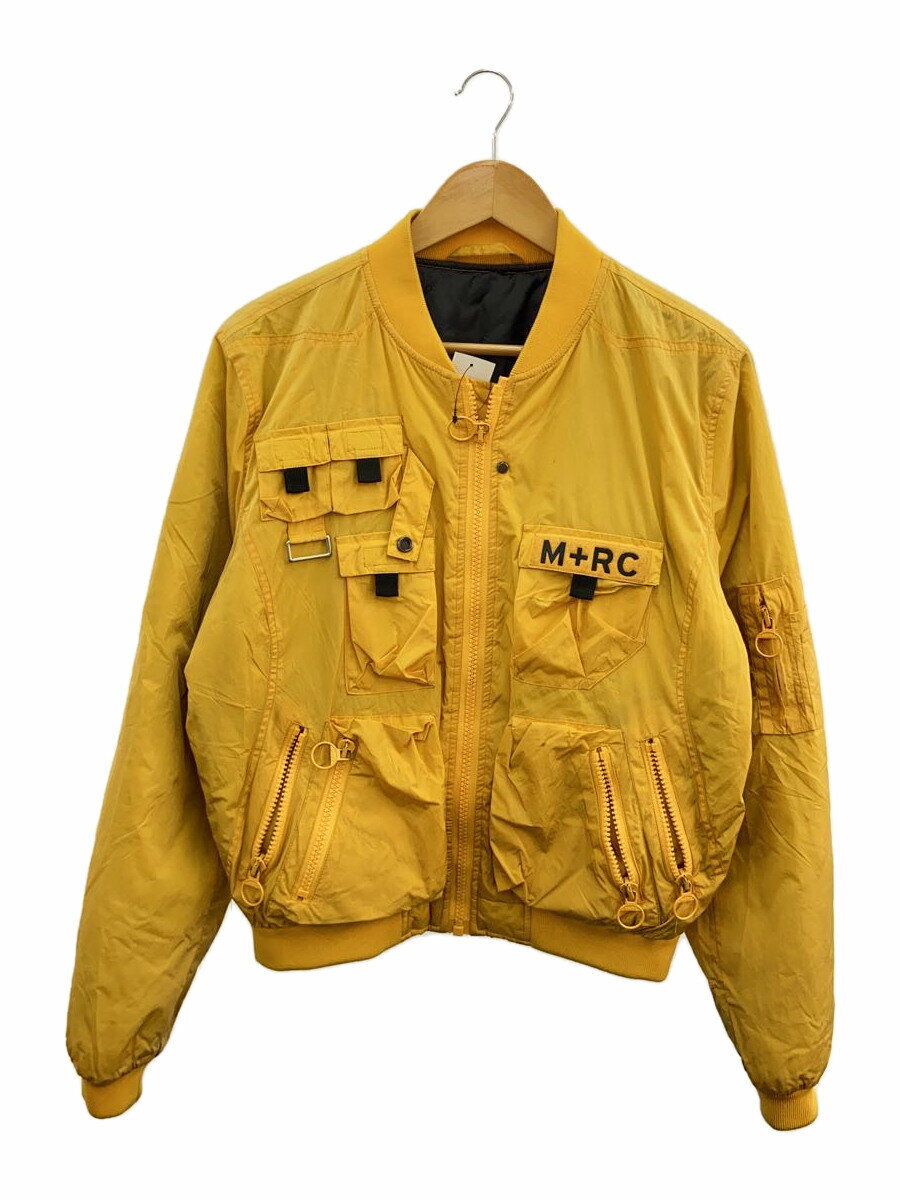 【中古】M+RC NOIR◆スタジャン/S/ナイロン/YLW【メンズウェア】