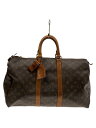 【中古】LOUIS VUITTON◆キーポル45_モノグラム・キャンバス_BRW/PVC/BRW【バッグ】