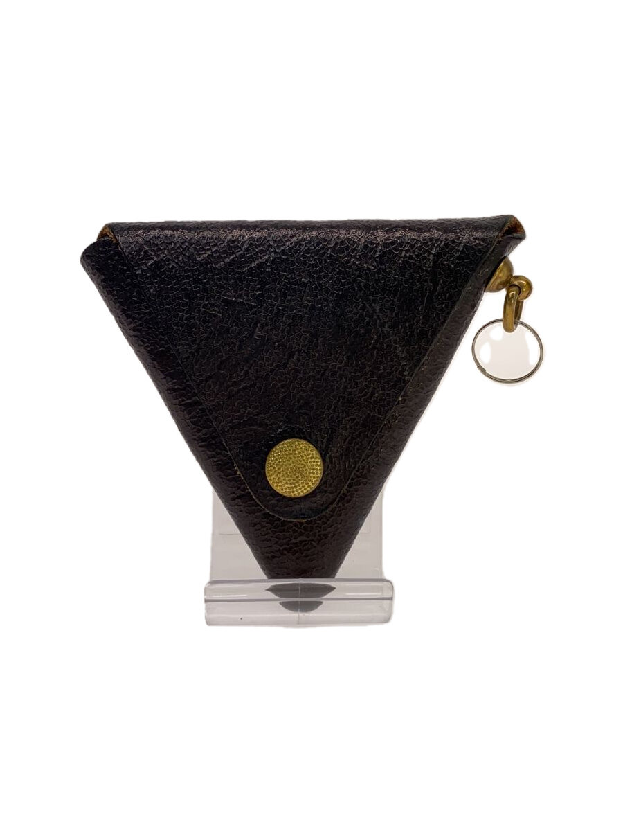 【中古】Willow Pants◆Triangle coin purse/コインケース/レザー/BLK/黒【服飾雑貨他】