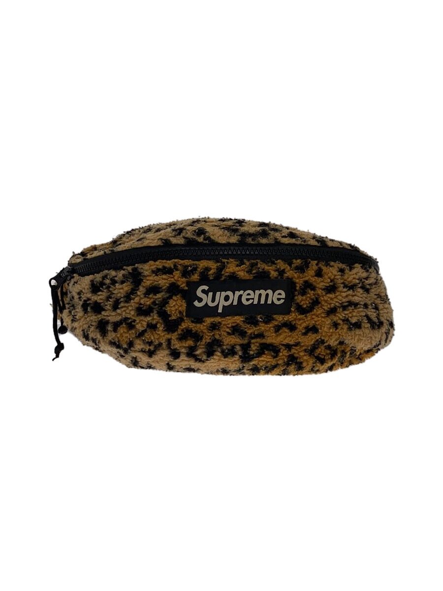 【中古】Supreme◆ウエストバッグ/フリース/BRW/アニマル/17AW【バッグ】