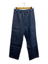 【中古】pelleq◆24SS/LIGHT DENIM EASY TROUSERS/36/コットン/IDG/DP0808-SS24【レディースウェア】