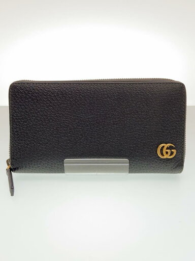 【中古】GUCCI◆長サイフ_GGマーモント/レザー/BLK/無地/メンズ【服飾雑貨他】 【中古】GUCCI◆長サイフ_GGマーモント/レザー/BLK/無地/メンズ【服飾雑貨他】
