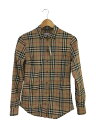 【中古】BURBERRY LONDON◆長袖シャツ/--/コットン/BRW/チェック【レディースウェア】