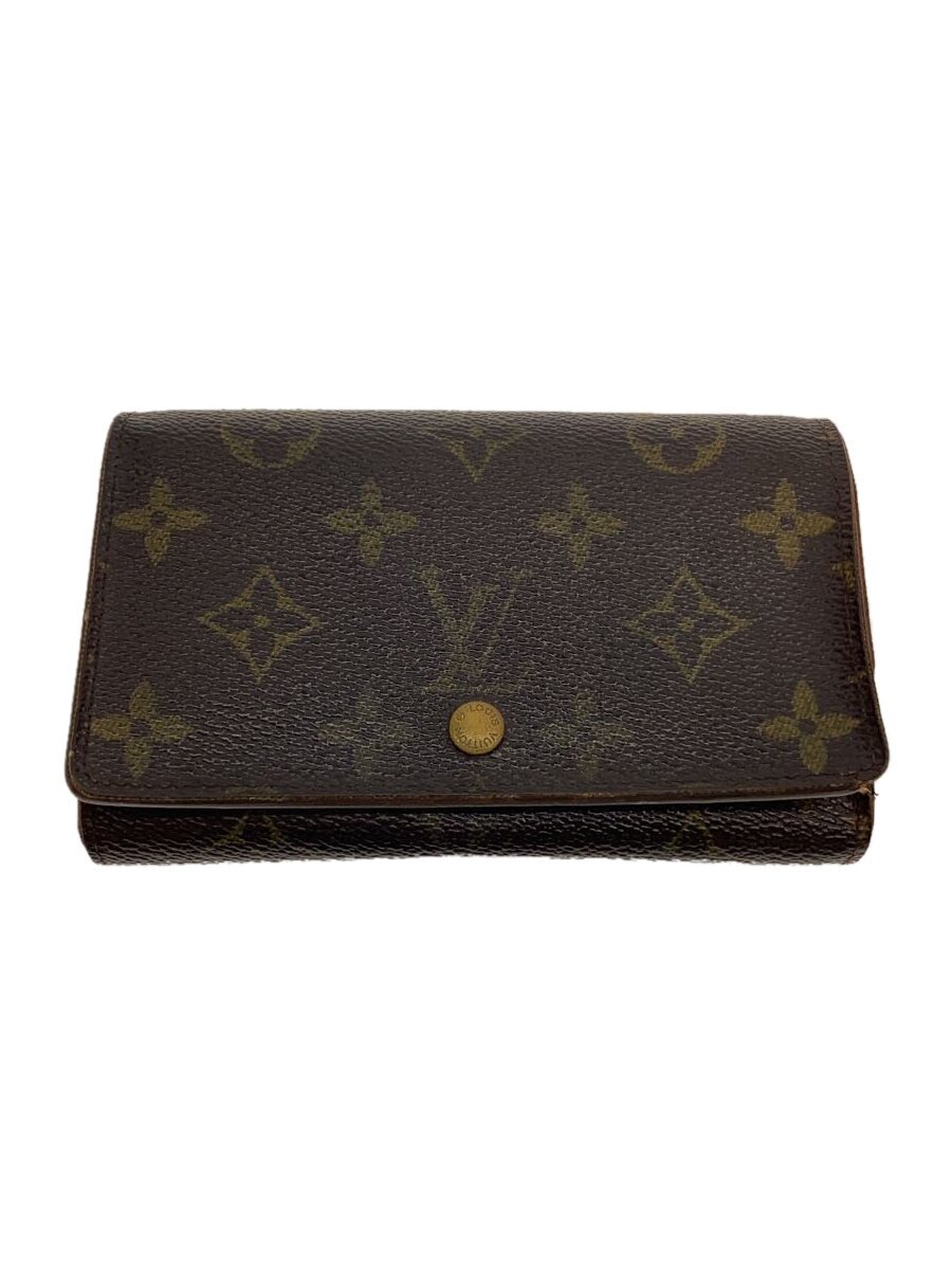 Clothing Accessories (Caps, Ties, Belts) - 【中古】LOUIS VUITTON◆2)ポルト・フォイユ・トレゾール_モノグラム・キャンバス/PVC/ブラウン/モノグラム/レディース【服飾雑貨他】