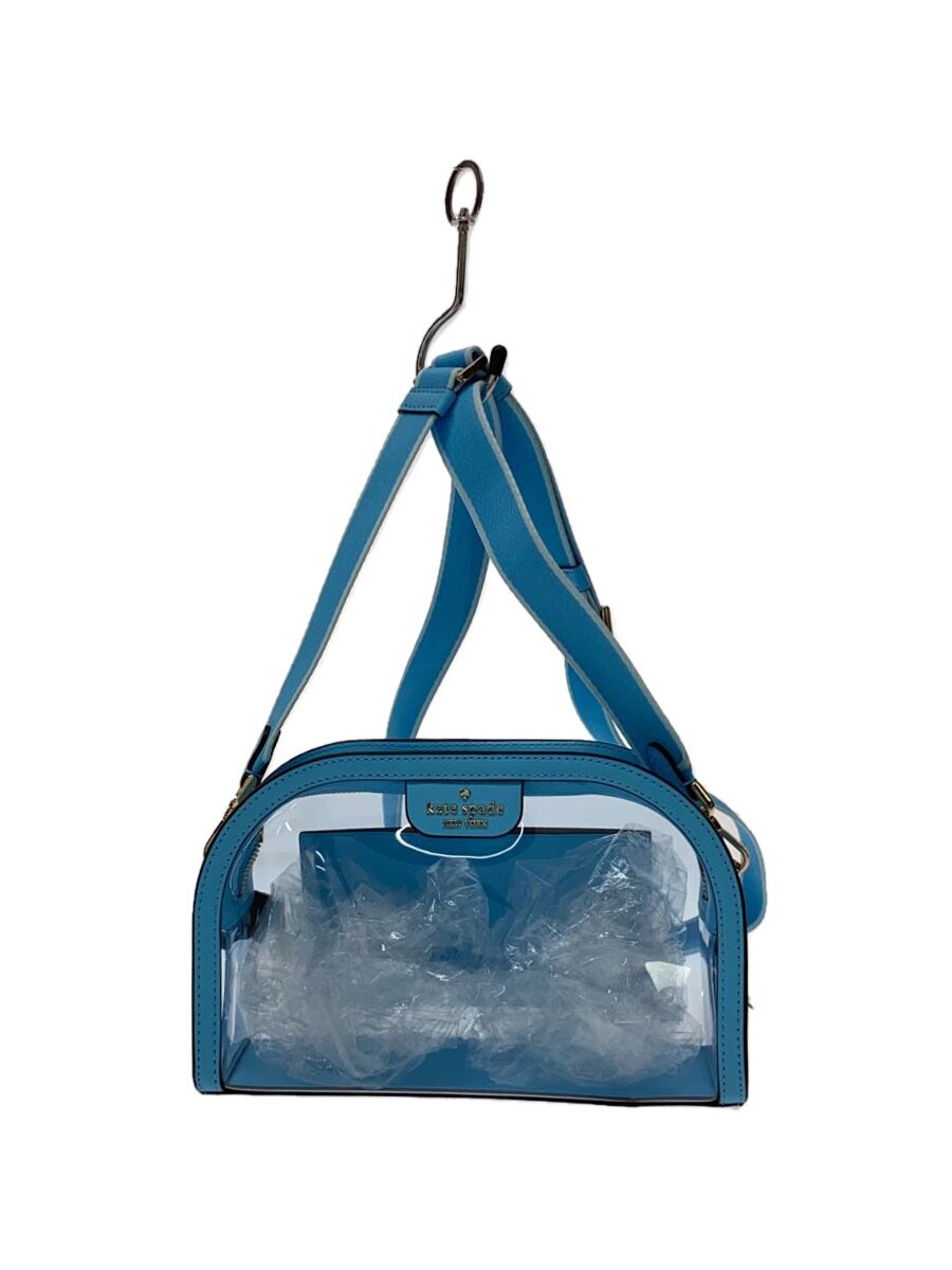 KATE SPADE - 【中古】kate spade new york◆クリアショルダーバッグ/PVC/BLU【バッグ】