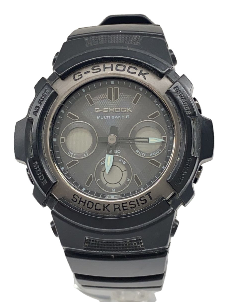 【中古】CASIO◆ソーラー腕時計・G-SHOCK/デジアナ/BLK/BLK//【服飾雑貨他】