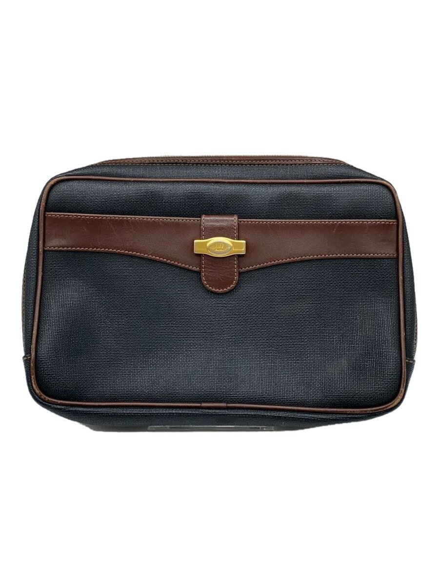 【中古】dunhill◆クラッチバッグ/PVC/GRY【バッグ】